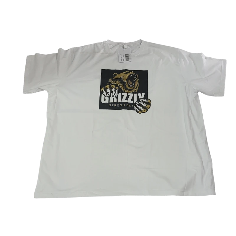 TBS férfi grizzly nagymintás póló | The Bear Style |The Bear Style Kft. - grizzlypolofeher 1