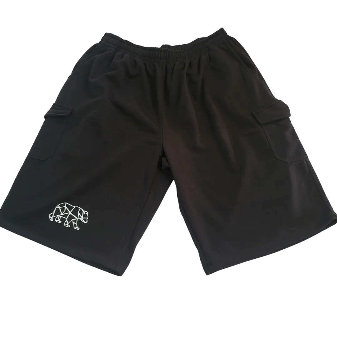 TBS férfi mozaik macis oldalzsebes bermuda | The Bear Style |The Bear Style Kft. - Mozaikbermudafekete